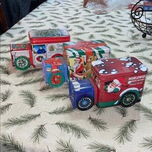 Christmas Truck Tins